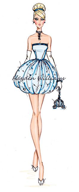 The Disney Divas collection by Hayden Williams: Cinderella by Fashion_Luva Kida Disney, Disney Divas, Hayden Williams, Design Drawings, Fashion Illustrator, Disney Drawings, Disney Inspired, Disney Style, Disney Love