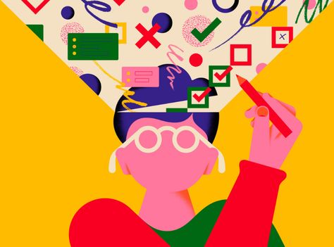 How Productive Creatives Manage Their To-Do Lists - Adobe 99U Synergy Art, Bath Melts, Graphisches Design, Carl Sagan, Adobe Creative Cloud, Flat Illustration, Editorial Illustration, To Do, Motion Design