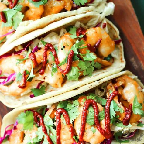 Firecracker Shrimp Tacos, Bang Bang Shrimp Tacos, Firecracker Shrimp, Gluten Free Tacos, Shrimp Taco Recipes, Bang Bang Shrimp, Shrimp Tacos, Easy Paleo, Paleo Dinner