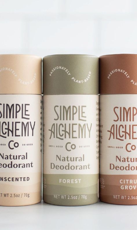 A new brand and packaging for Simple Alchemy Co. by Perspektiiv Design Co. This sustainable packaging design was inspired by the natural ingredients that they use in their products and the pigments that inspire them. (Packaging design, sustainable packaging, ecofriendly packaging design, beauty brand, natural beauty branding, natural beauty logo, natural color palette, modern logo design, logo designer, kraft tube, brand designer for natural products, branding, perspektiiv, made in oregon) Ingredients Packaging Design, Sustainable Beauty Packaging, Sustainable Beauty Products, Gender Neutral Packaging, Natural Package Design, Natural Beauty Packaging, Natural Products Packaging, Boho Packaging Design, Eco Friendly Branding Design