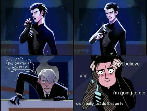 Pork Cutlet Bowl, Yuri On Ice Comic, Katsuki Yuri, Yuuri Katsuki, Yuri Katsuki, Ice Ice Baby, Sports Anime, Yuri On Ice, Fanarts Anime