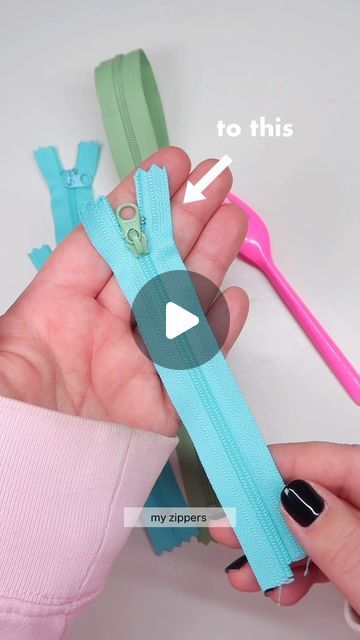 Zipper Hacks, How To Put In A Zipper, Sew A Zipper, How To Sew In A Zipper, Zipper Fix Hacks, How To Put In A Zipper Tutorials, How To Sew A Zipper, Zip Tutorial How To Sew, Zipper On Crochet How To Sew