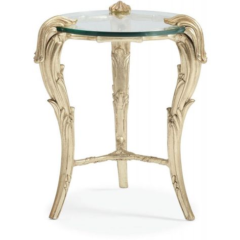 Baroque Period, Rococo Furniture, Round End Tables, Chic Lounge, Glass Side Tables, Elegant Sofa, Moving Furniture, End Table Sets, European Furniture