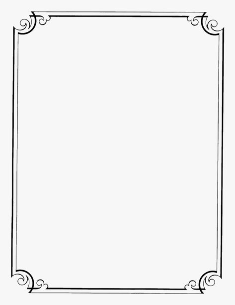 White Page Borders Design, Transparent Border Design, White Page With Border, Frame Border Design Black And White, Flower Border Black And White, Boarders Designs Drawing, Black And White Border Designs, Frame Border Design Png, White Border Png