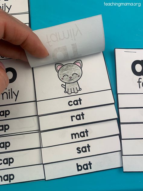 Short A Word Family Flip Books Family Project Ideas, Zoo Animals Preschool Activities, Alphabet Games For Kindergarten, Word Families Free, Short A Activities, Year 1 English, Animals Preschool Activities, Nursery Syllabus, Word Family Books