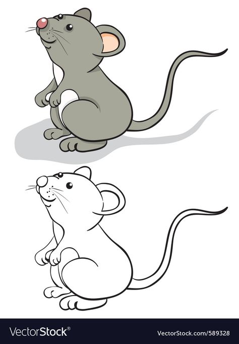 Mouse Images, Mouse Cute Drawing, Mouse Cartoon, Outline Pictures, Coloring Pictures For Kids, Mouse Paint, Mouse Pictures, Flower Templates Printable, Mouse Drawing