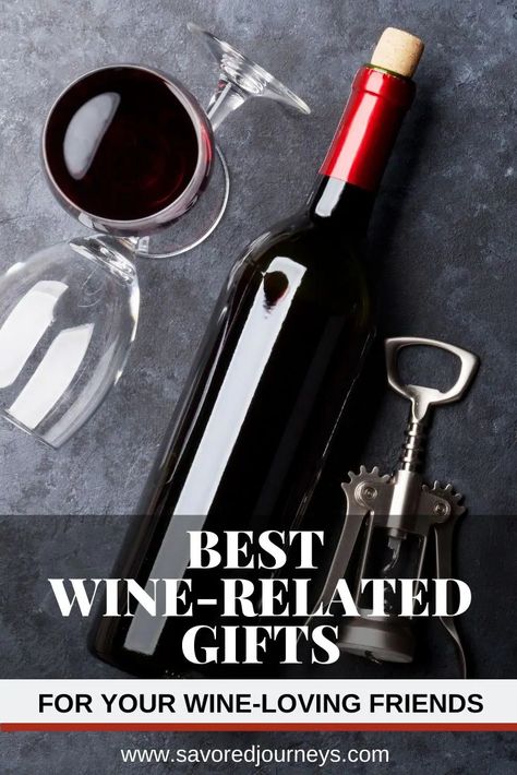 Looking for a unique gift to give your wine-loving friends this holiday season? Here are all our favorite wine gadgets and accessories. | Wine Gifts | Gifts for Wine Lovers | Christmas gift ideas #winelover #winegifts Wine Related Gifts, Wine Bottles Gift Wrap, Christmas Gifts For Wine Lovers, Wine Gadgets, Wine Accessories Gift, Wine Bottle Stand, Gifts For Techies, Bottle Stand, Wine Display