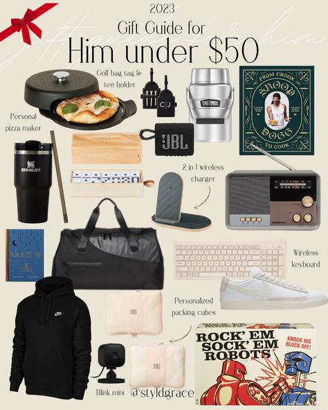 Gifts for him under $50, gifts for husband, gifts for boyfriend, gifts for him under $100