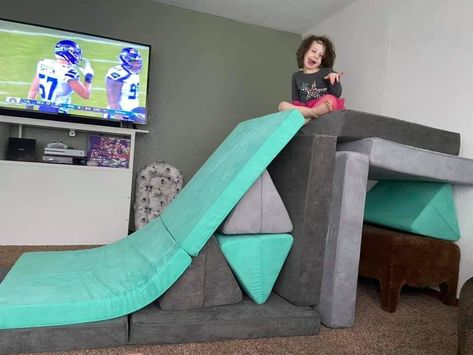 Nugget Chair Configuration, Foam Couch Builds, Two Play Couch Builds, Nugget Slide Build, Nugget Slide Off Couch, Two Nugget Builds Slide, Nugget Configurations Two, 2 Nugget Couch Builds Slide, Nugget Slide Ideas