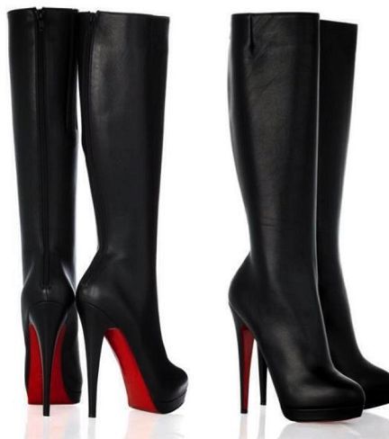 one day you will be owning and walking down the street in my very own Christian Louboutin shoes ($115). Just click the picture. Wedding Shoes Platform, Christian Louboutin Outlet, Red Bottom Shoes, Christian Louboutin Boots, High Heeled Boots, Red High, Beautiful Boots, Red Bottoms, Pretty Shoes