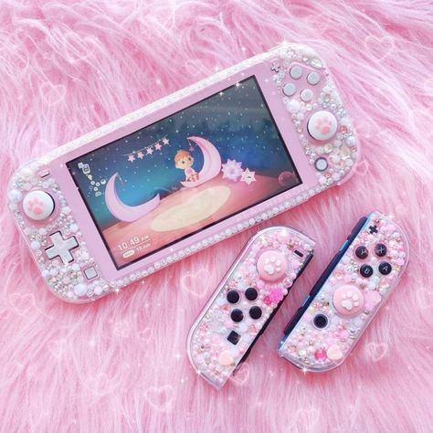 Nintendo Switch Decoration, Nintendo Lite Aesthetic, Switch Decoration Ideas, Nintendo Switch Aesthetic Case, Switch Lite Aesthetic, Nintendo Switch Lite Aesthetic, Nintendo Switch Aesthetic, Switch Aesthetic, Aesthetic Case