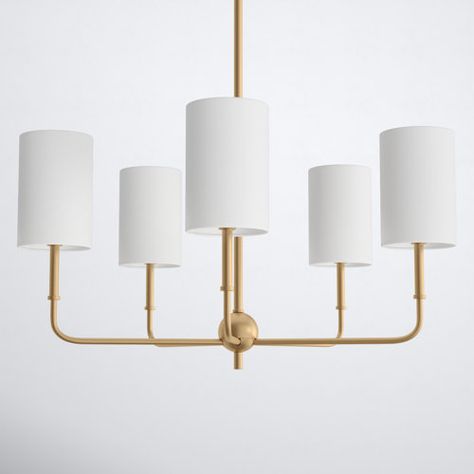 Everly Quinn Jasrah 8-Light Candle Style Dining Room Brass Gold Chandelier | Wayfair Chandelier Master Bath, Bathtub Chandelier Master Bath, Bathtub Chandelier, Circle Chandelier, Shade Chandelier, Hinkley Lighting, 5 Light Chandelier, Traditional Chandelier, Drum Chandelier