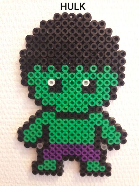 Perler Beads Ideas Marvel, Beads Craft Kids, Perler Art, Hama Beads Design, Perler Bead Templates, Diy Perler Bead Crafts, Beads Ideas, Hama Beads Patterns, Melty Beads