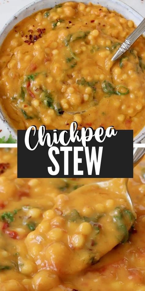 Broccoli Chickpea Soup, Chickpea Stew Vegan, Haluski Recipe, Healing Soups, Veggie Society, Garbanzo Bean Recipes, Stew Vegan, Chic Peas, Chickpea Chili