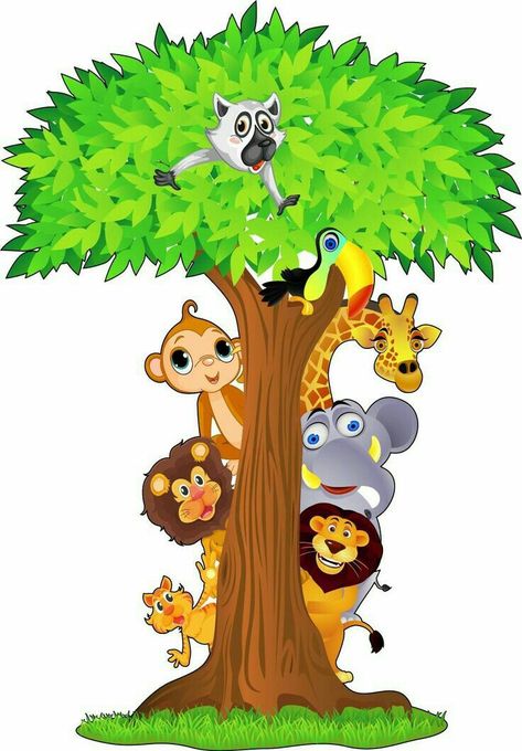 Safari Baby Shower Cake, Boys Room Mural, Animal Pictures For Kids, Cartoon Wall Painting, Jungle Theme Classroom, Jungle Theme Birthday Party, Jungle Theme Birthday, Easy Art For Kids, Safari Theme Birthday