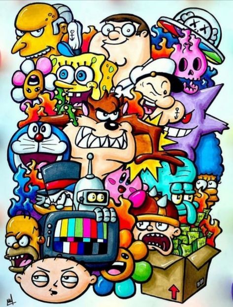 Brian Gordon, Fowl Language Comics, Images Pop Art, Fowl Language, Doddle Art, Arte Doodle, Doodle Characters, Posca Marker, Graffiti Doodles