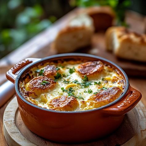 Préparez des œufs cocotte à la crème pour un plat savoureux et facile à réaliser. Parfait pour les brunchs ou les repas légers, cette recette vous garantit des œufs fondants et crémeux en quelques minutes seulement ! Birthday Preparation, Cocotte Recipe, Appetizer Dips, Food Art, Ramadan, Food And Drink, Cooking Recipes, Nutrition, Design