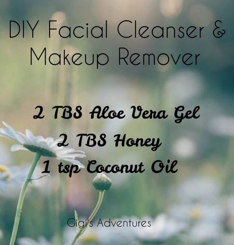 Unclogs pores, gently exfoliates and fights acne and imperfections: this DIY Facial Cleanser and Makeup Remover really does it all! Diy Facial Cleanser, Diy Cleanser, Homemade Makeup Remover, Diy Scrubs, Diy Haircare, Natural Facial Cleanser, Diy Makeup Remover, Cleanser For Sensitive Skin, Makeup Removers