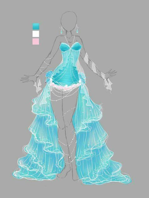 Anime Kimono, Clothing Design Sketches, Drawing Anime Clothes, Dress Design Sketches, Dress Drawing, Dress Sketches, Anime Dress, Fashion Design Drawings, Drawing Clothes