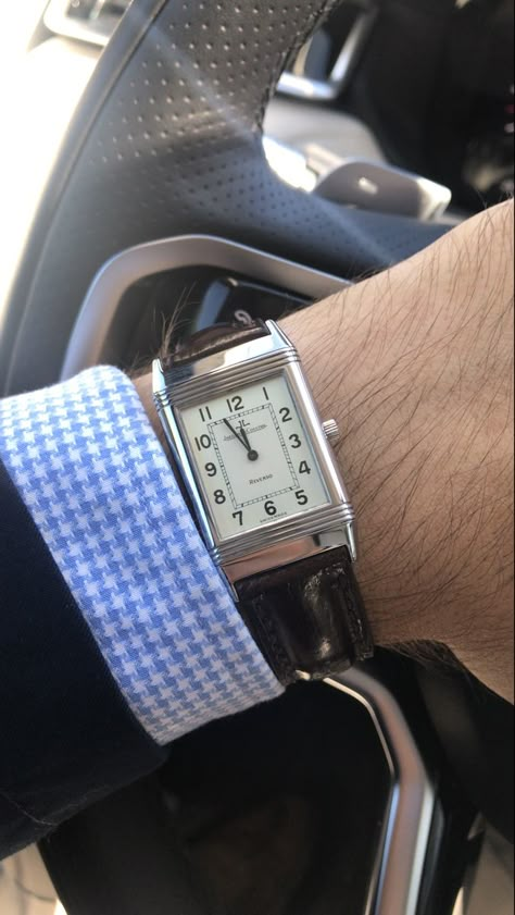 Reverso Jaeger Lecoultre, Reverso Watch, Watch Aesthetic, Jaeger Lecoultre Reverso, Trendy Boy Outfits, Fashion Archive, Dream Watches, Old Watches, Wrist Game