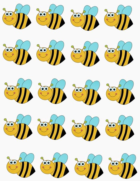 {FREE} Printable Game: Flower Hunt!! | Preschool Powol Packets Bee Template, Bee Themed Classroom, Bee Activities, Bee Classroom, Bee Printables, Bee Pictures, Insects Theme, Free Printable Games, Themed Classroom