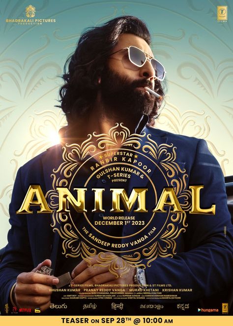 BREAKING: #Animal teaser CONFIRMED for September 28, 10:00 AM. ||#RanbirKapoor|| Webseries To Watch, Telugu Movie Posters, Achari Paneer, Animal Movie, Kgf Photos Hd, Shubman Gill, Movies Best, New Hindi Movie, Rishi Kapoor