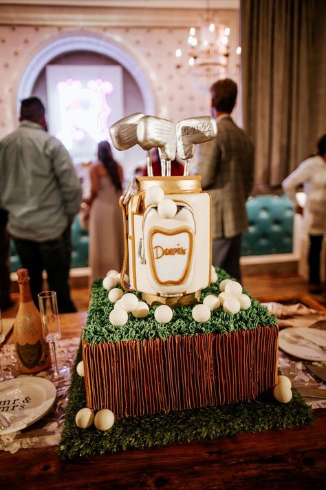 Golf Grooms Cake, Golf Wedding Cake, Groomsman Cake, Creme Cake, Golf Wedding, Golf Cake, Sport Cakes, Pre Wedding Party, Golf Birthday