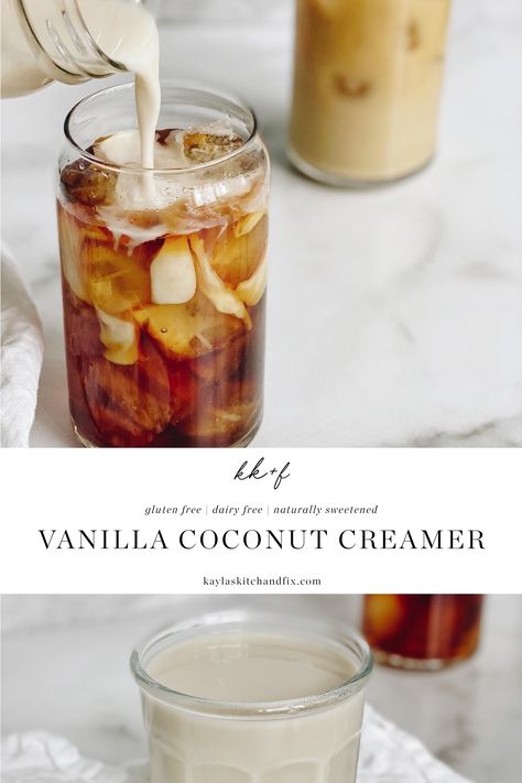 Coconut Cream Cold Brew, Coffee Creamer With Coconut Cream, Coconut Cream For Coffee, Coconut Cream Creamer Recipe, Coffee With Coconut Cream, Coconut Cream Coffee Recipes, Coconut Cream Creamer, Healthy Coconut Cream Recipes, Coconut Cream Drink Recipes