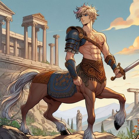 Centaur Male, Centaur Art, Male Unicorn, Fantasy Beings, Monster Men, Unique Characters, Monster Boy, Art Male, Humanoid Creatures