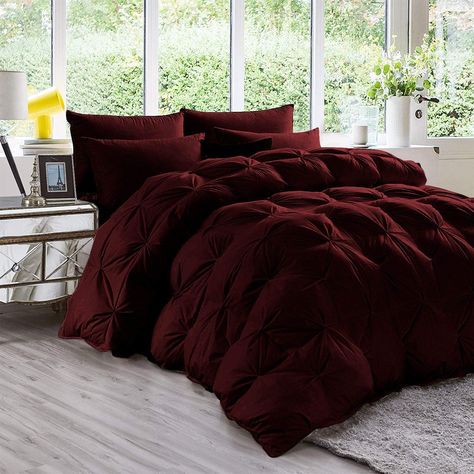 PRICES MAY VARY. 100% Egyptian Cotton Breathable & lightweight making it perfect for all-season use. Full/Queen Pinch Pleated Comforter (90"X90") inches and 2 Pillow Sham (20"x30"). Medium weight, warm enough even in the coldest winter nights, provides warmth for year-round comfort This All Season GonZalo GraCia. Comforter Set Will Add to the Perfect Touch to Your Bedroom Décor and Is a Perfect Gift to a Loved One! Machine Wash in Cold/Warm Water, Delicate Cycle with Mild Detergent, No Bleach, T Lush Bedding Comforter Sets, Croscill Bedding Master Bedrooms Red, Bedding With Red Walls, Comforter Sets Bed Bath & Beyond, Queen Size Comforter Sets Cozy, Boho Comforter Sets Bohemian Bedding Velvet, King Size Comforter Cover, Trendy Bedding Comforter Sets Queen, King Size Comforters Bed Bath & Beyond