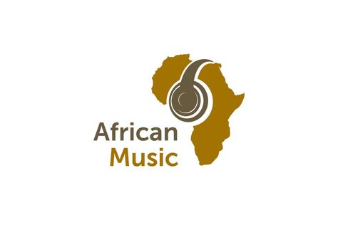 Africa Logo Design, Africa Logo, Music Logo Design, Dj Logo, African Music, Music Logo, Logo Design Template, Graphic Designs, Design Template