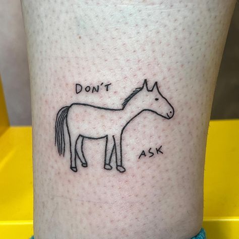 if you think i’ll ever get tired of tattooing little horses you are wrong please let me tattoo more little horses #bristol #bristoltattoo #tattoo #horse #horsetattoo #ignorant #ignorantstyle #antistylers #naive #artofinstagram #emergingartists Naive Tattoo, Pony Tattoo, Ignorant Tattoo, Billy Martin, Horse Tattoo, Emerging Artists, Cute Tattoos, I Tattoo, Thinking Of You