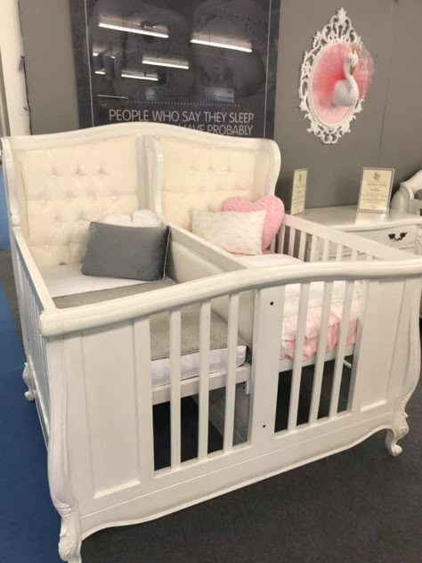 Twin Baby Beds, Baby Cribs For Twins, Twin Baby Gear, Twin Baby Rooms, Twin Cribs, White Crib, Desain Pantry, Girl Nursery Room, Baby Room Inspiration