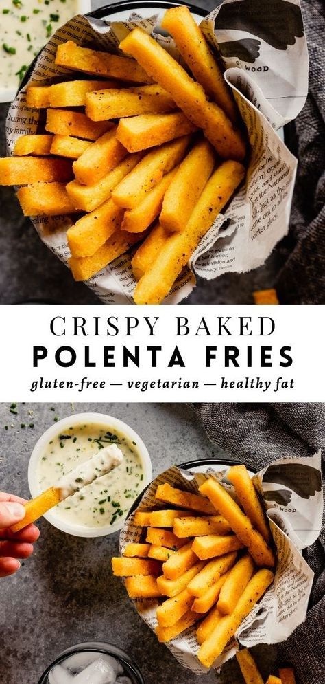 Parmesan Aioli, Fried Polenta Recipes, Polenta Appetizer, Polenta Fries Baked, Crispy Polenta, Grilled Polenta, Baked Polenta, Polenta Fries, How To Cook Polenta