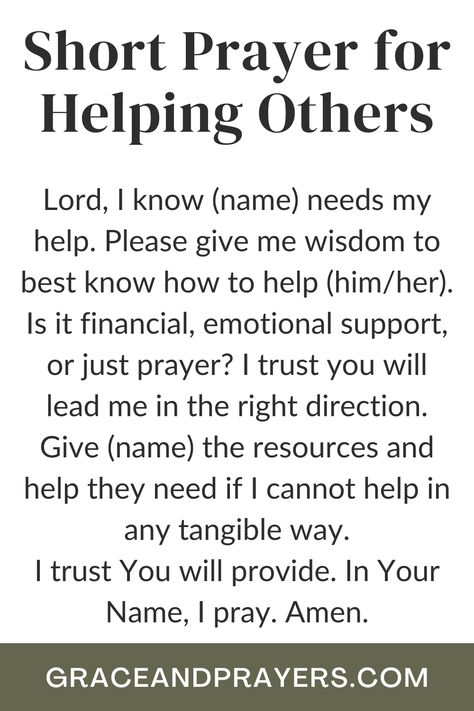 Do you seek prayers for helping others? We hope these 6 generous prayers will give ignite your gener Prayer For Others In Need, Prayer For Others, Prayers For Others, Prayer For Help, Scripture Study Journal, Jesus Help, Praying For Others, Spiritual Warfare Prayers, Short Prayers