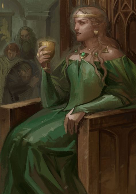 Gwent Contest: Calanthe by Evgeniya Seminenko Calanthe Witcher, Ceryse Hightower, Cersei Lannister Aesthetic, Witcher Books, Warhammer Fantasy Roleplay, The Witcher Books, Witcher Art, Asoiaf Art, Fantasy Role Playing