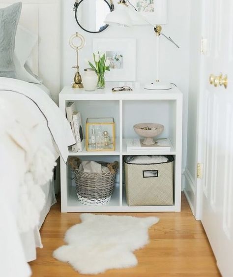 Apartment Ikea Hacks, Bedroom Design Apartment, Ikea Teenage Girl Bedroom, Apartment Ikea, Ikea Hack Bedroom, Modern Bedroom Storage, Minimalist Bedroom Furniture, Bedroom Decor For Teen Girls, Bedroom Furnishings