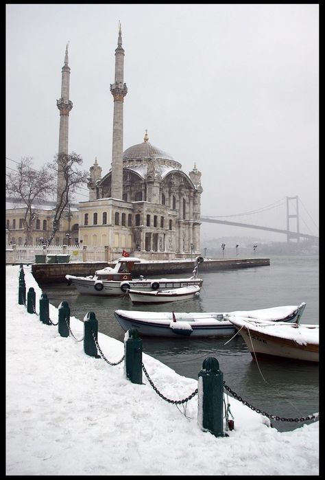 Istanbul Turkey Photography, Turkey Tour, Istanbul Photography, A Snowy Day, Dress Couture, Snow Photography, Architecture Wallpaper, Turkish Culture, Snowy Day