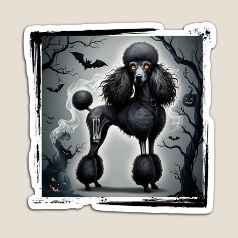 Get my art printed on awesome products. Support me at Redbubble #RBandME: https://www.redbubble.com/i/magnet/creepy-vintage-poodle-for-halloween-2024-by-WeaveWhimsy/165513873.TBCTK?asc=u Creepy Vintage, Vintage Poodle, Halloween 2024, My Art, Awesome Products, Magnets, Art Prints, Halloween, For Sale