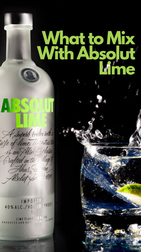 What to With Absolut Lime Lime Tequila Drinks, Lime Vodka Cocktails, Lime Vodka Drinks, Bacardi Lime Cocktail Recipes, Absolut Lime Vodka Recipes, Absolute Lime Vodka Cocktails, Vodka Lime, Best Drinks, Sour Mix