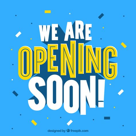 Modern opening soon composition with flat design Free Vector Typography Illustration Design, Text Composition Design, Typographie Logo, Banner Design Inspiration, Illustrator Design Tutorial, Typo Logo, Typography Poster Design, Title Design, Banner Template Design