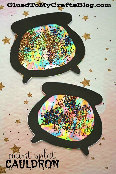 Witch's Cauldron, Bricolage Halloween, Halloween Infantil, Halloween Crafts Preschool, Halloween Crafts For Toddlers, October Crafts, Fun Halloween Crafts, Halloween Arts And Crafts, Party Crafts