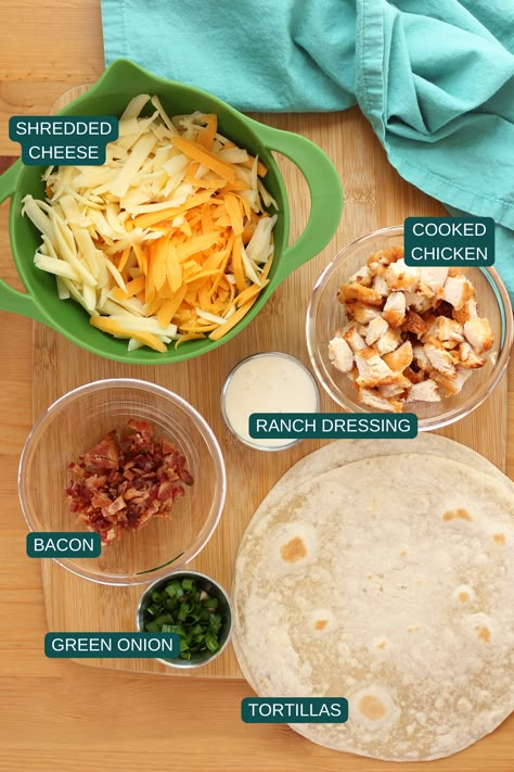 Get ready to meet your new favorite weeknight dinner: the chicken bacon ranch quesadilla inspired by Chili's! Imagine all the best things about a quesadilla – melty cheese, crispy tortilla – combined with the unbeatable trio of chicken, bacon, and ranch. This recipe is the perfect blend of savory goodness and cheesy delight, making it a hit with the whole family. Ranch Quesadilla Recipes, Chicken Bacon Tacos, Copycat Chilis Chicken Bacon Ranch Quesadilla, Chilis Chicken Bacon Ranch Quesadillas, Chicken Bacon Ranch Quesadilla Recipe, Chicken Bacon Ranch Quesadilla, Bacon Ranch Quesadilla, Ranch Dressing Chicken, Bacon Taco