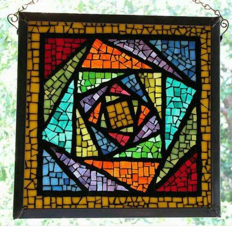 Mosaic Windows, Mosaic Square, Stained Glass Quilt, Mosaic Tile Art, Mosaic Madness, Mosaic Artwork, Deco Originale, Mosaic Garden, Mosaic Wall Art