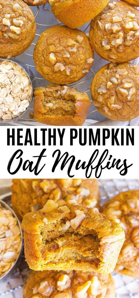 Pumpkin Recipes Easy Dinner, Oat Muffins Healthy, Pumpkin Oat Muffins, Fresh Pumpkin Puree, Kids Braces, Pumpkin Oats, Muffins Healthy, Pumpkin Breakfast, Pumpkin Recipes Healthy