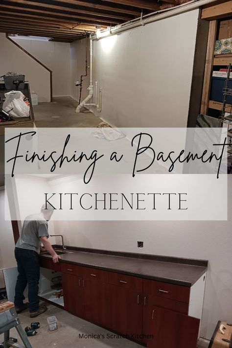 kitchenette DIY Diy Kitchenette, Finishing A Basement, Finish A Basement, Basement Kitchenette, Diy Creative Crafts, How To Make Diy, The Ceiling, Favorite Kitchen, Diy Wedding Decorations