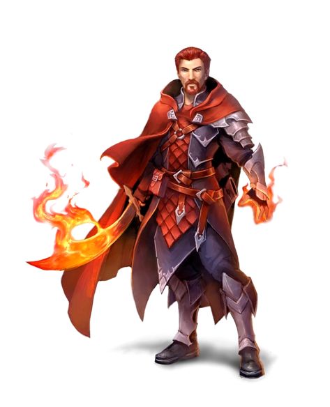 Male Human Magus Wizard Fighter Flaming Sword - Pathfinder 2E PFRPG PFSRD DND D&D 3.5 4E 5E 5th ed d20 fantasy Fantasy Classes, Pathfinder 2e, Dnd Inspiration, Pathfinder Character, Dnd Races, Fantasy Heroes, Heroic Fantasy, Pathfinder Rpg, Dungeons And Dragons Characters