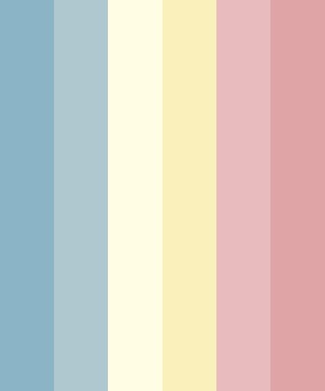 Blue, Yellow Yellow And Pink Nails, Pastel Pink And Yellow, Blue Pallets, Yellow Wallpapers, Yellow Palette, Hexadecimal Color, Wedding Color Pallet, Pastel Color Schemes, Yellow Colour Scheme