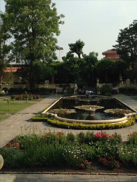 Inspiration for the walled garden where Ramya and Jessima speak - the Garden of Dreams in Kathmandu. Walled Garden, Fantasy Novel, Garden Wall, Book 1, In The Heart, The Mountain, The Garden, Exterior