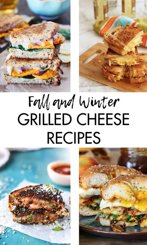 Fall and Winter Grilled Cheese Recipes Sesame Ramen Noodles, Winter Sandwiches, Fall Sandwiches, Grilled Cheese Sticks, Sesame Ramen, Grilled Cheese Sandwich Recipes, Grilled Cheese Bar, Fall Grilling, Gourmet Grilled Cheese Sandwich